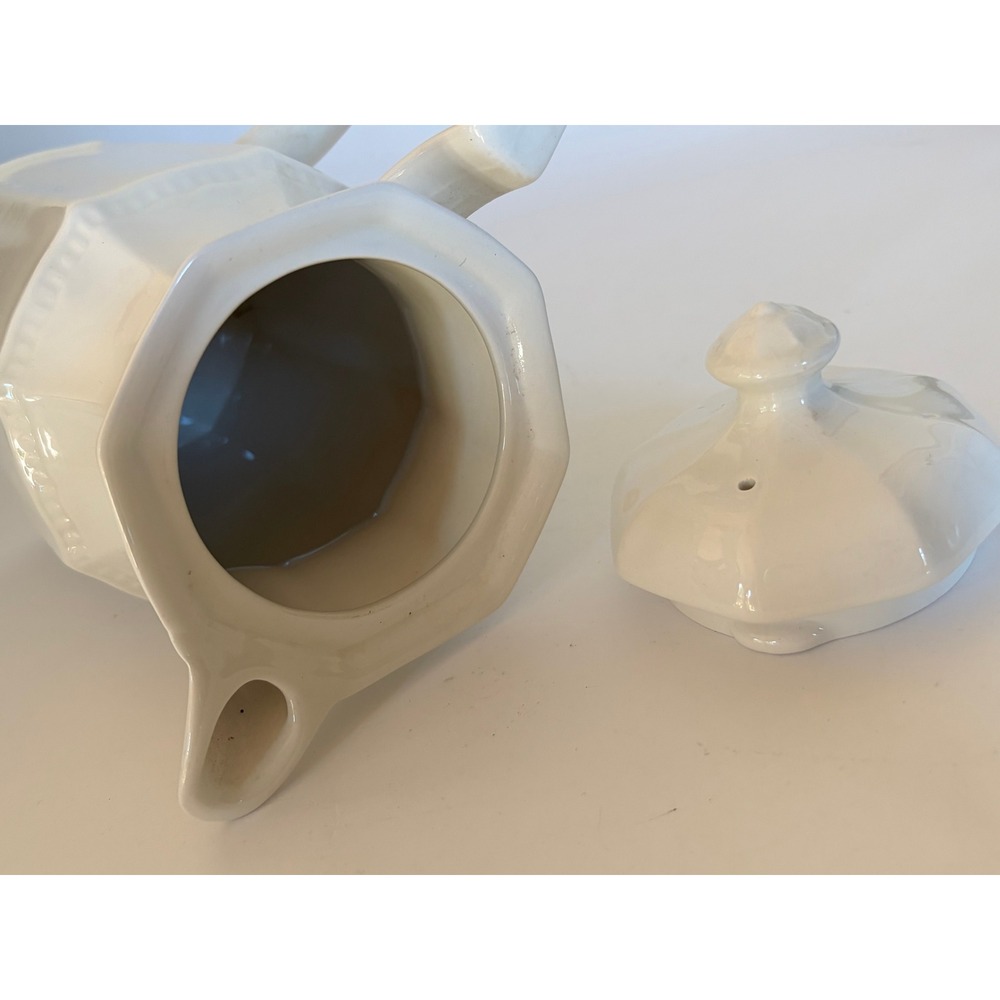 Vintage Kensington Staffordshire Ironestone England Ceramic Coffee Pot Pitcher - Picture 3 of 5